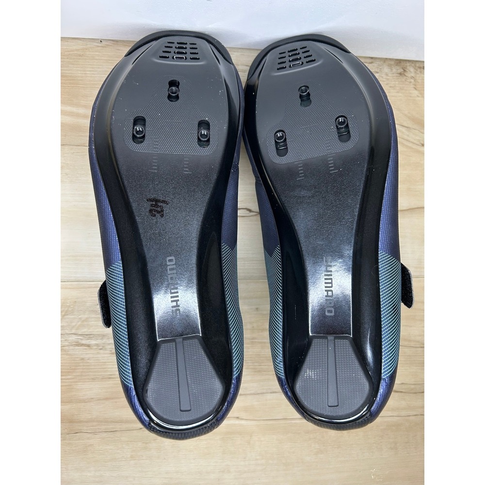 NEW Shimano SH-RC100 RC100 Womens Road Cycling Shoes Navy Blue Size 8.5 9 Cleats - Picture 7 of 12